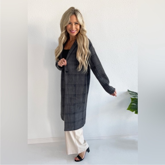 NWT Z Supply Mason Windowpane Coat Large - Picture 2 of 9